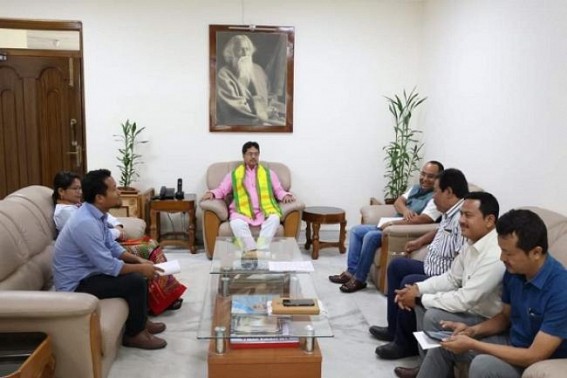 Tipra Motha Party leaders met CM Manik Saha. TIWN Pic May 17